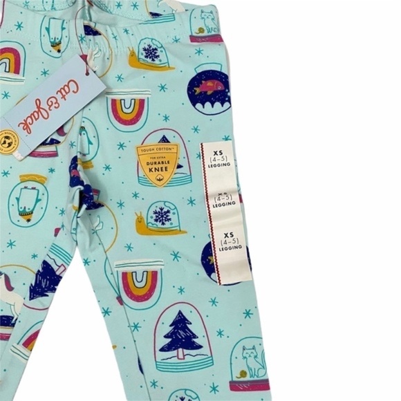 NWT Target Cat and Jack Snow Globe Leggings XS 4-5 - Picture 2 of 3